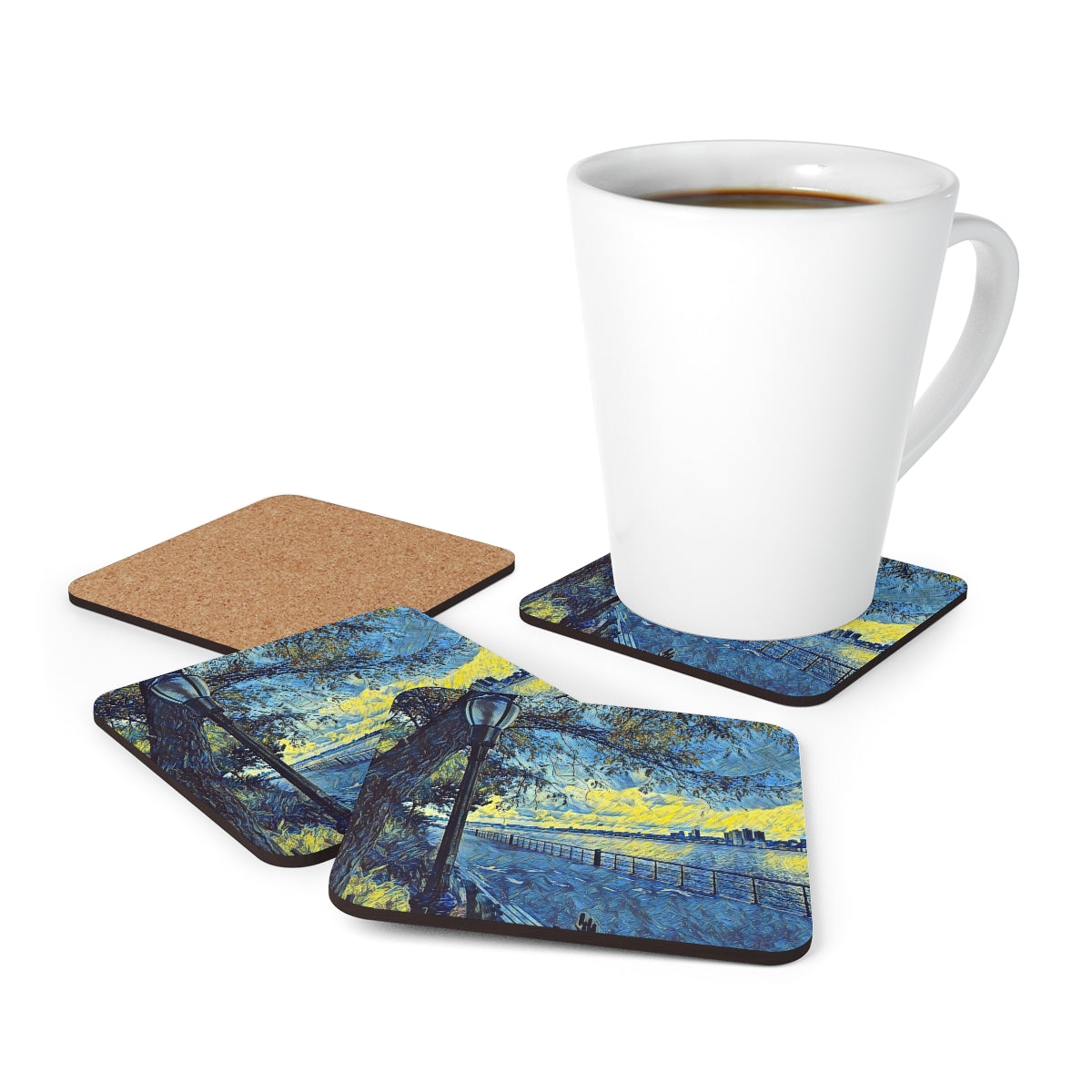 Corkwood Coaster Set