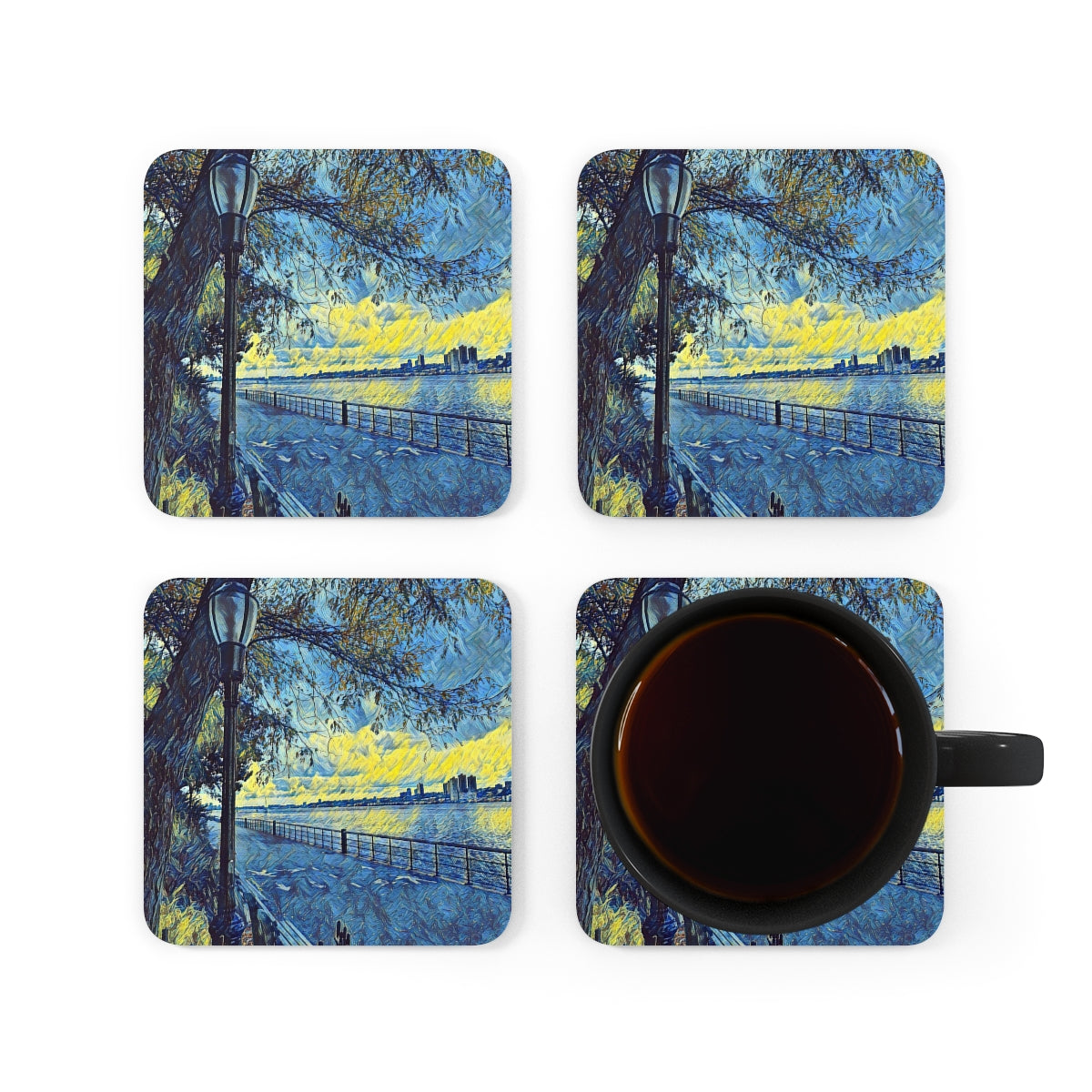 Corkwood Coaster Set