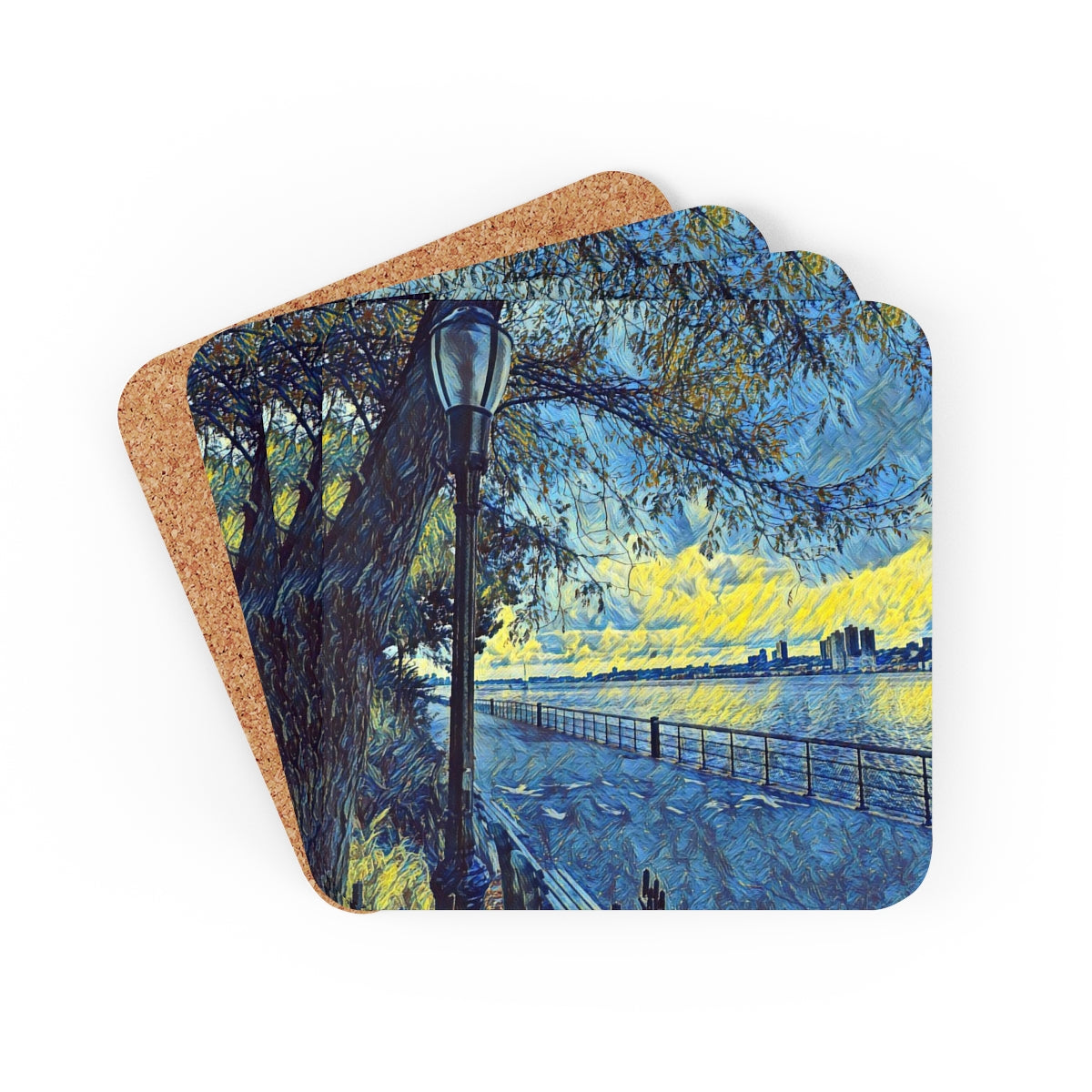 Corkwood Coaster Set